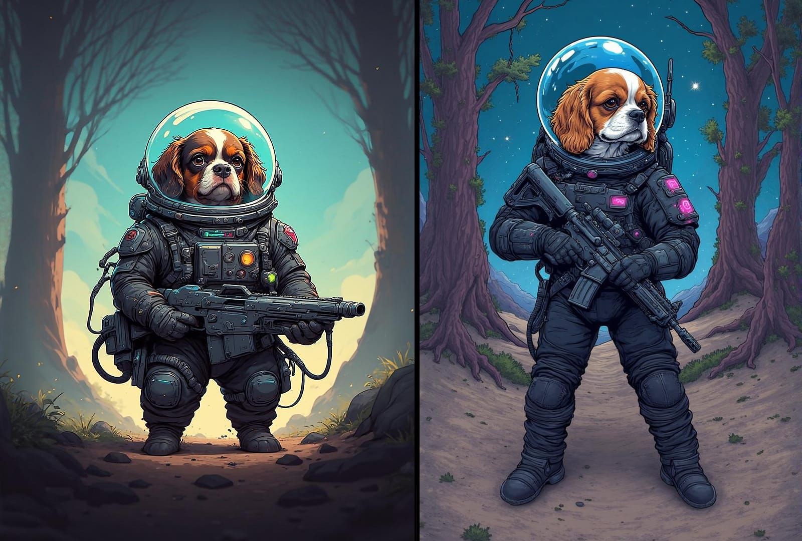 Astronaut Explorer Canines