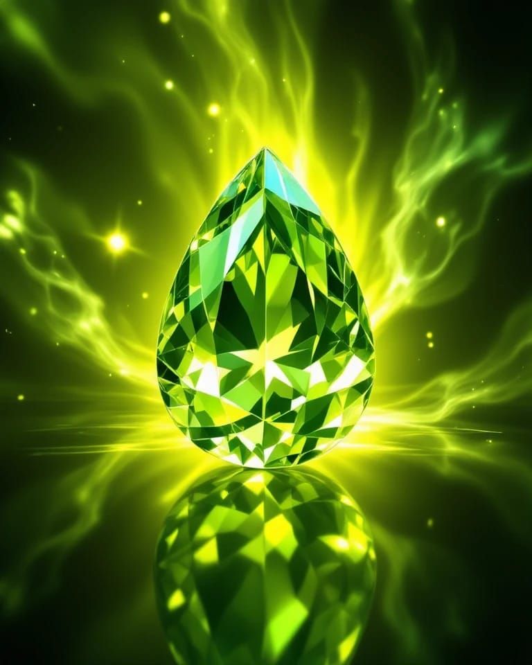 Ethereal Peridot Radiance