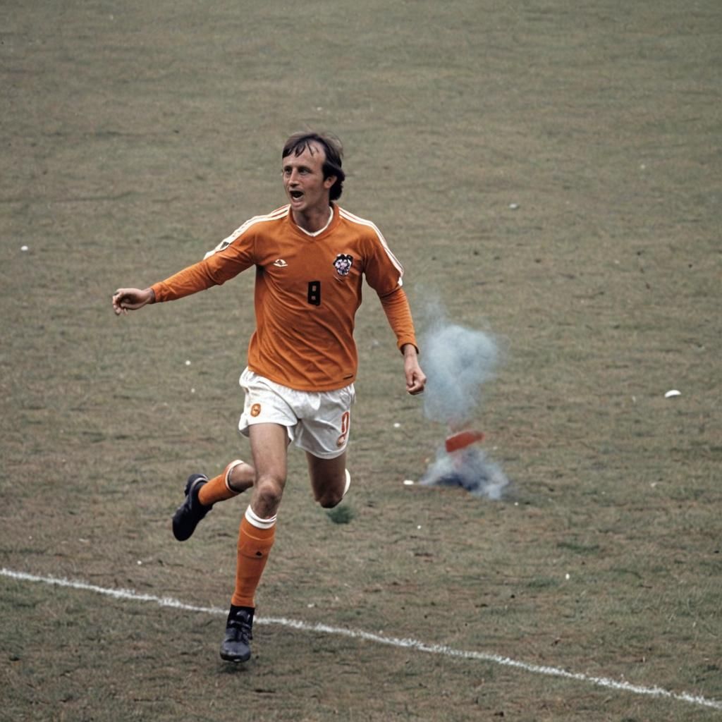 Prompt ask for celebration after scoring a goal... I guess the AI has a different idea about celebrating  by @Samuel Vimes