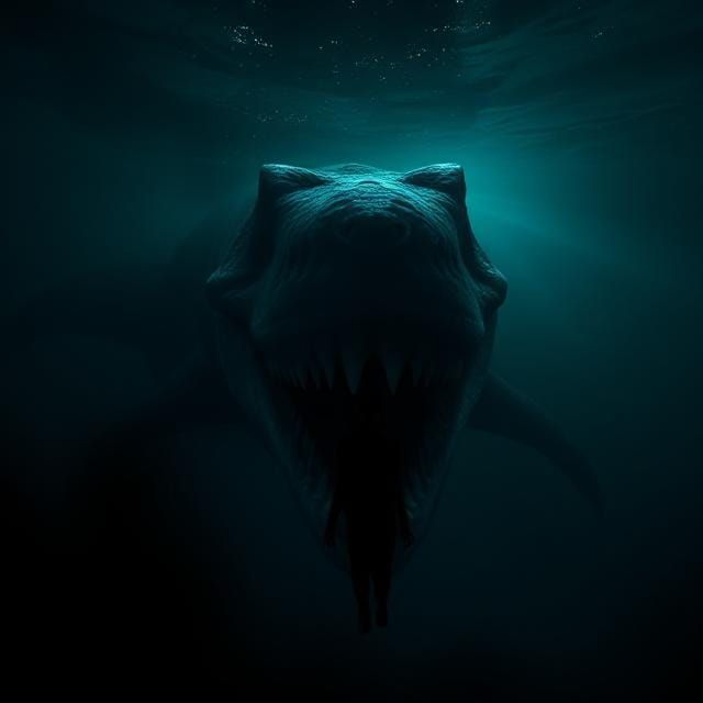 Terrifying thalassophobia portrait horror art creation I made inspired by a scary thalsssophobia bad dream I had back th...