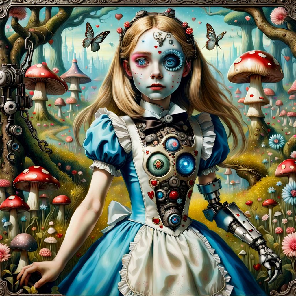 Cyborg Alice in Wonderland 