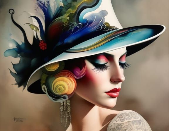 Woman in hat