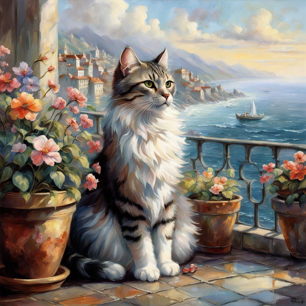 A cat  by @Croc lover