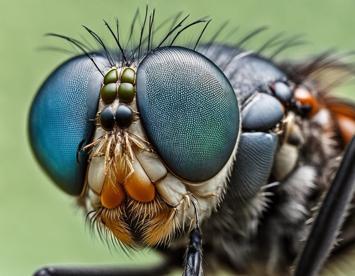 Macro fly eye close up   by @King-Hamster