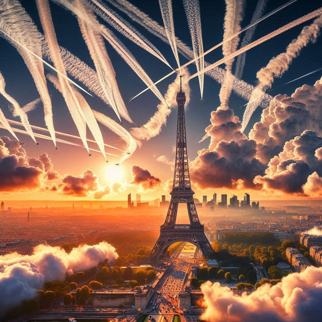 Chemtrails over paris