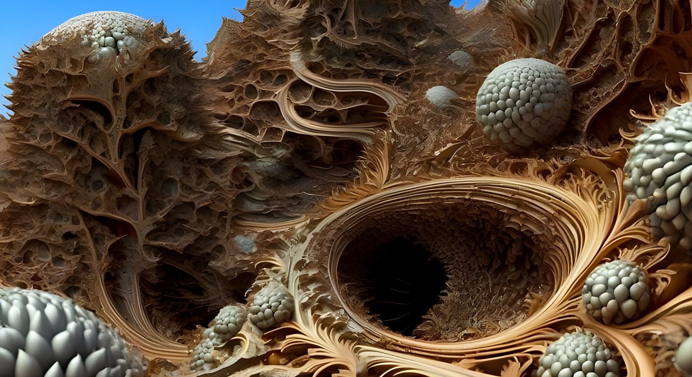 Odd living forms on the desert planet of Ziwalghan