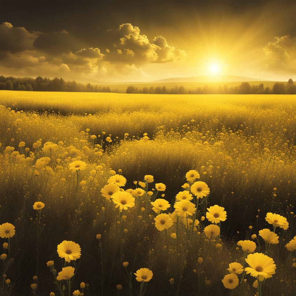 "Yellow Fields Forever"  by @Swervin Ervin