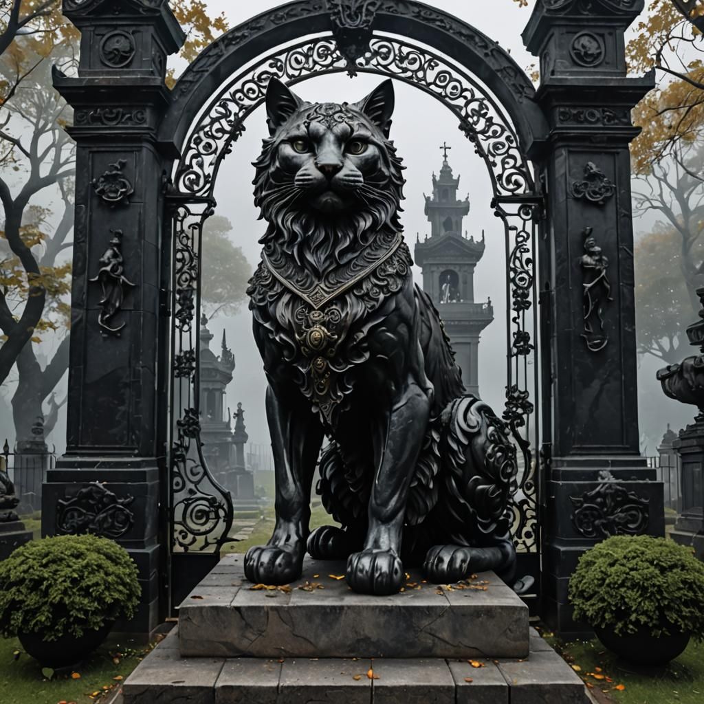 Cat monument