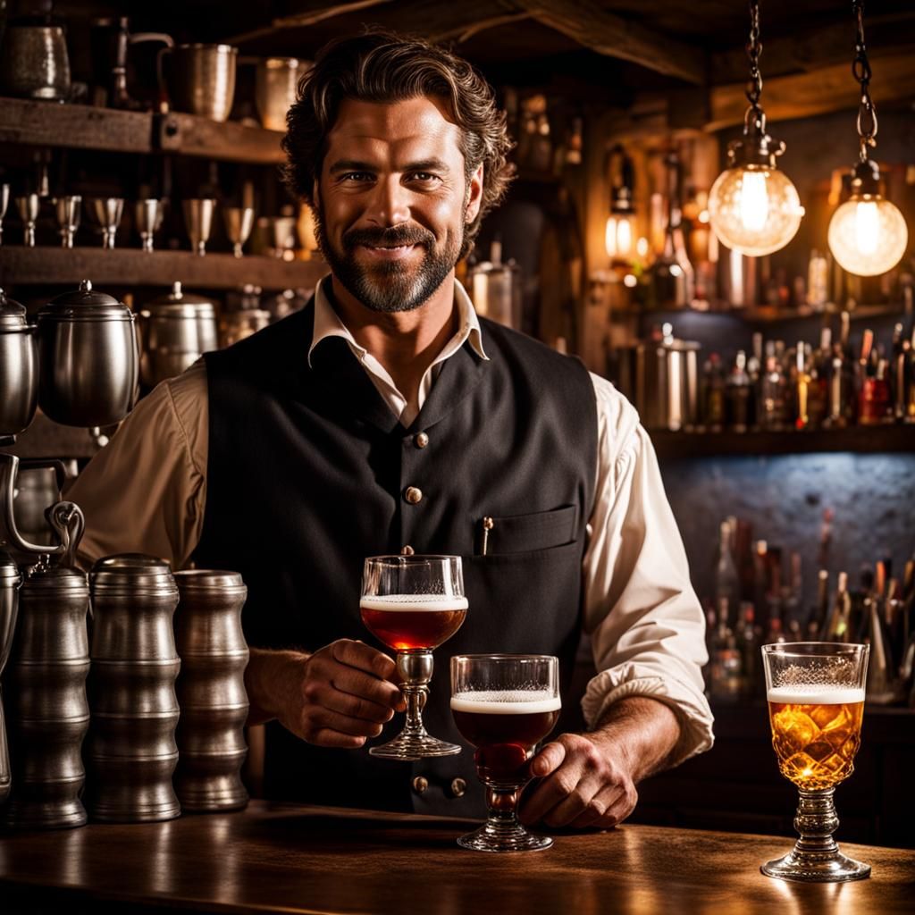 Medieval Bartender   by @Rayven13