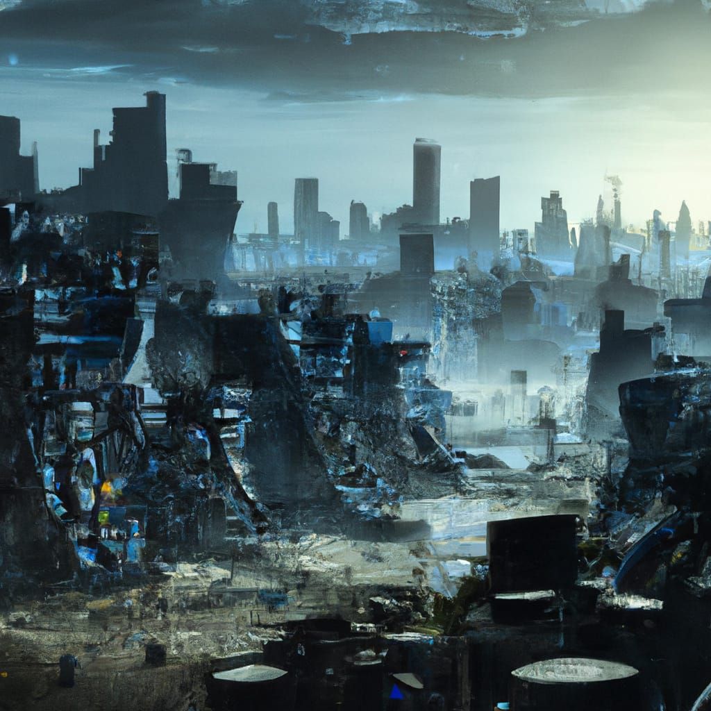 cityscape after the apocalypse Epic cinematic brilliant stunning ...