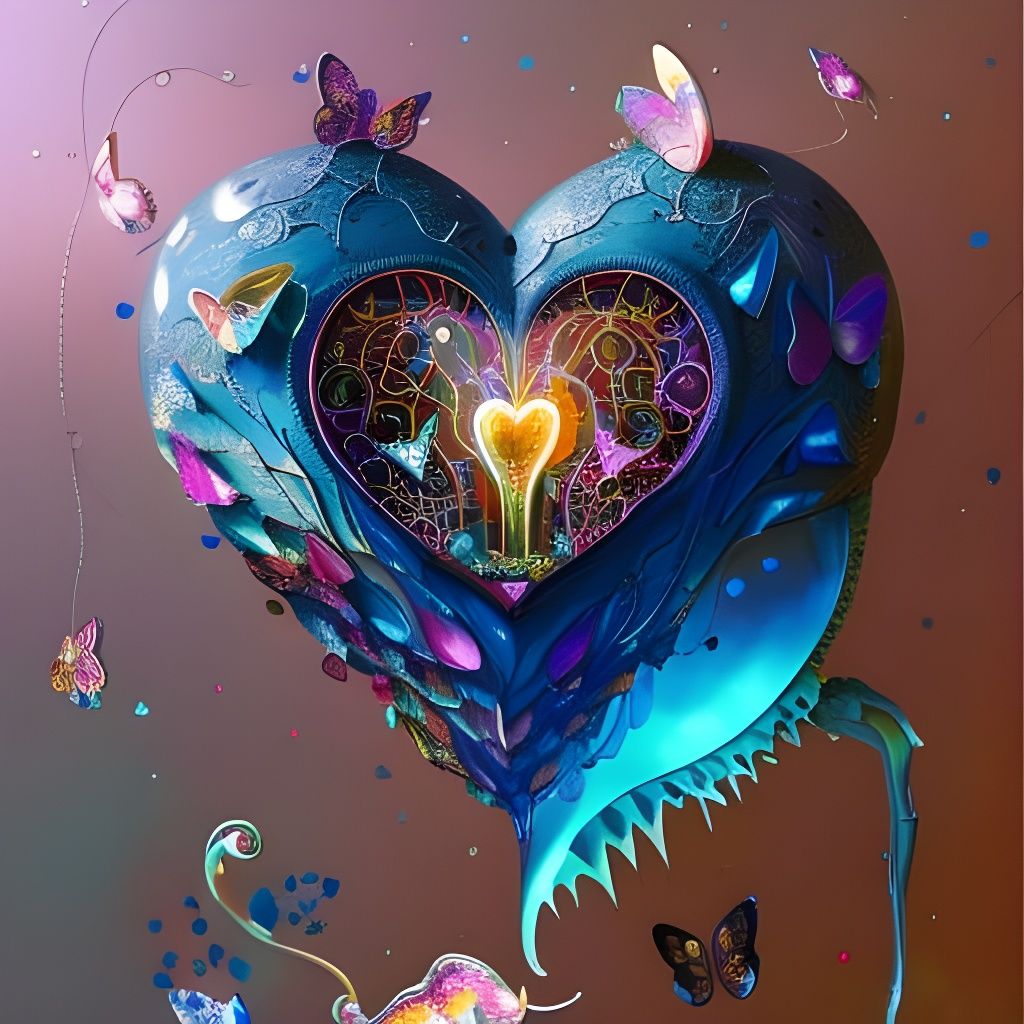 AI Art: Heart-to-Heart by @Zer0Fleet