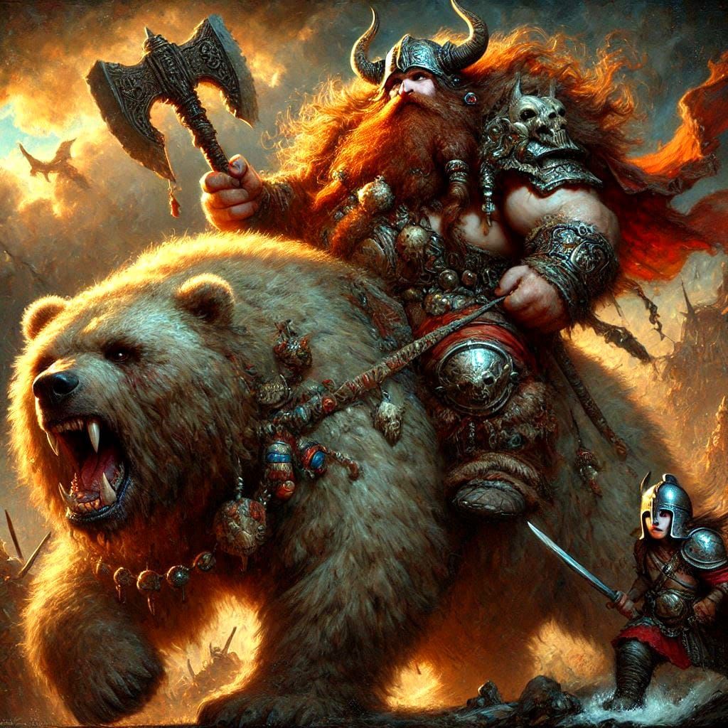 My Dark Fantasy Dwarf berserk