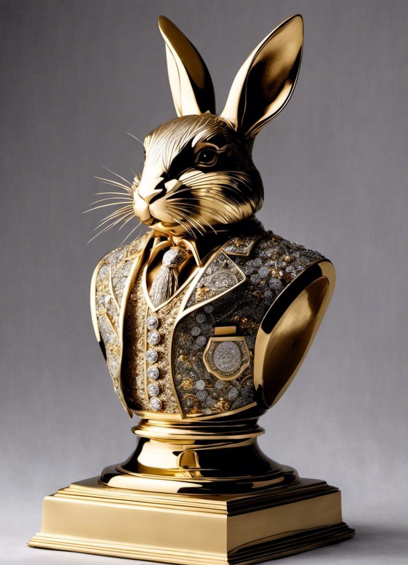 Rabbit in Waistcoat Trophy  by @Mak