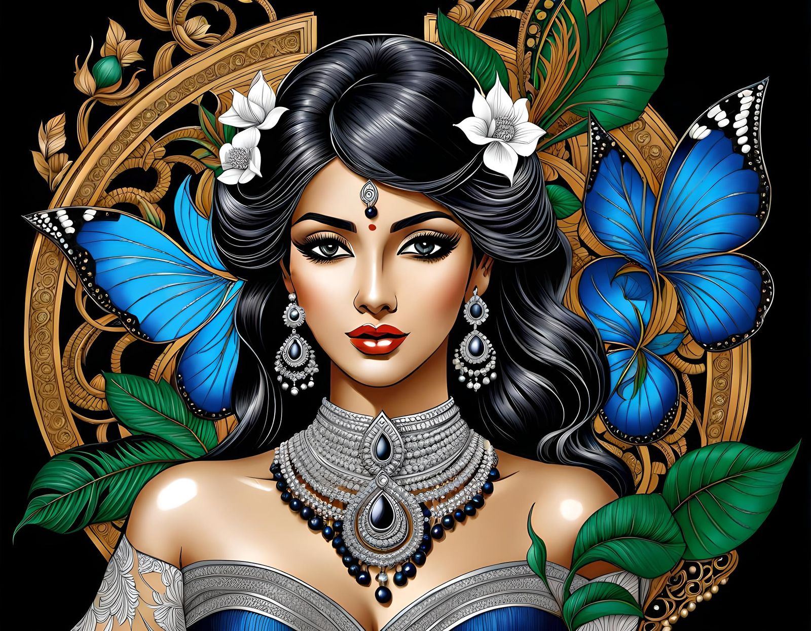 Perfume Goddess, Coloring Page