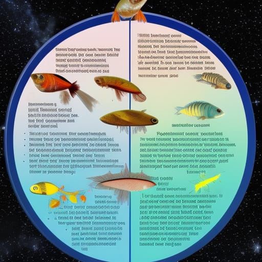 Scientific Evolution Chart from Another Planet Showing Fish Evolving into  Human-Like SpaceAlien Creatures - AI Generated Artwork - NightCafe Creator