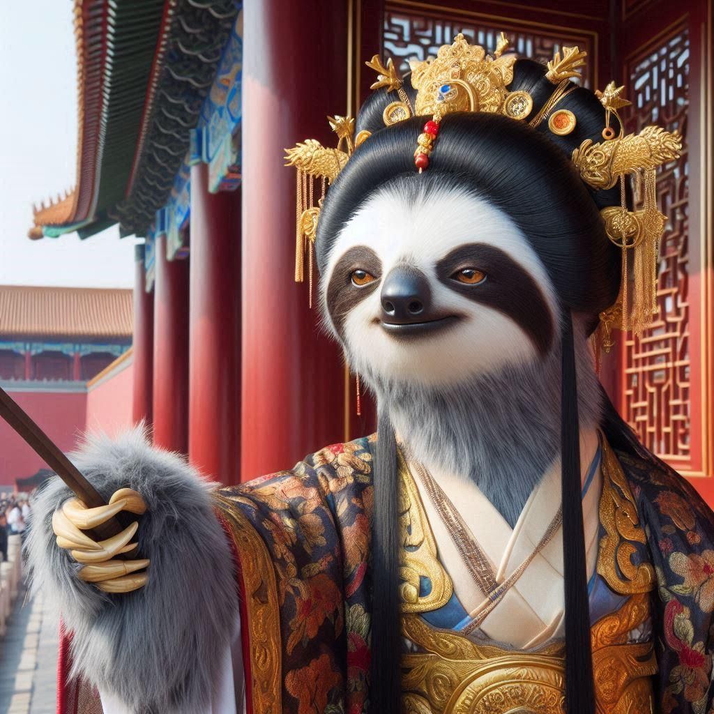 Warrior princess Pingyangsloth, helped her father establish the Tang dinasty