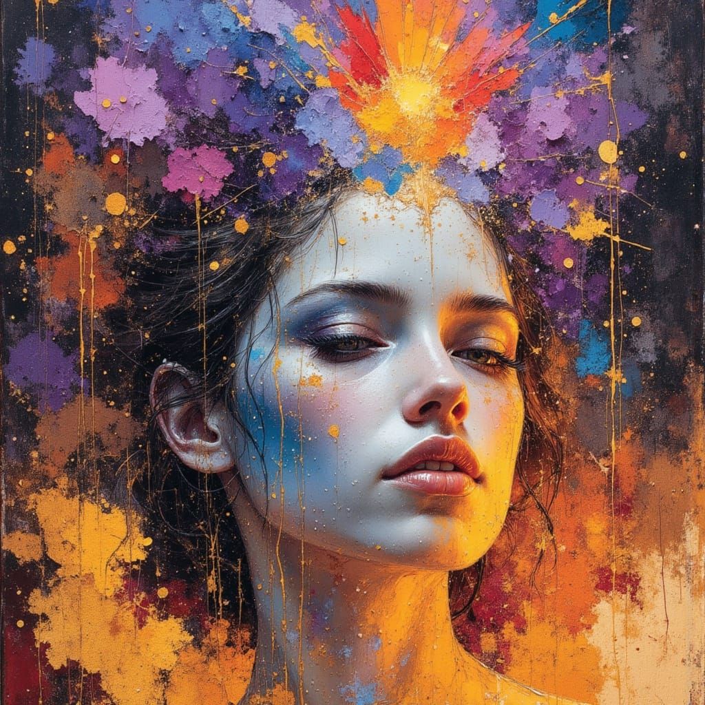 Dark Abstract Art: Flame Extinguished