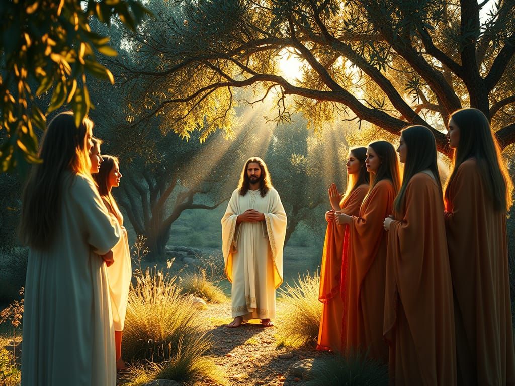 Jesus in Triadic Colors as Concept Art