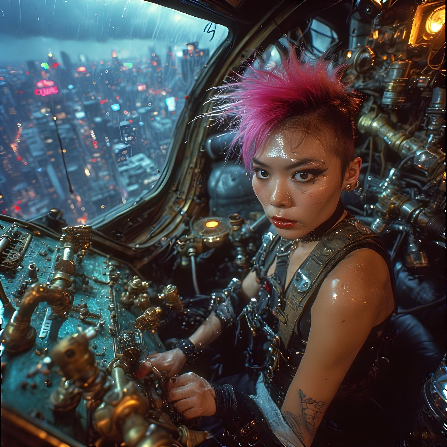 Cyberpunk girl