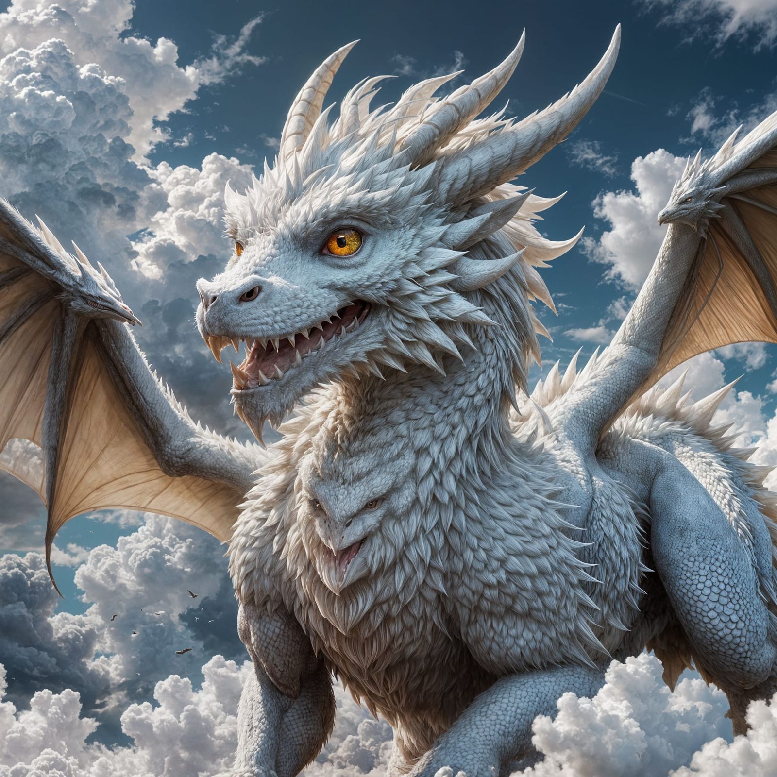 Dragon of Clouds  by @DragonIdk