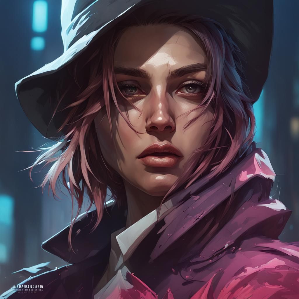 hardboiled cyberpunk private detective. - AI Generated Artwork ...