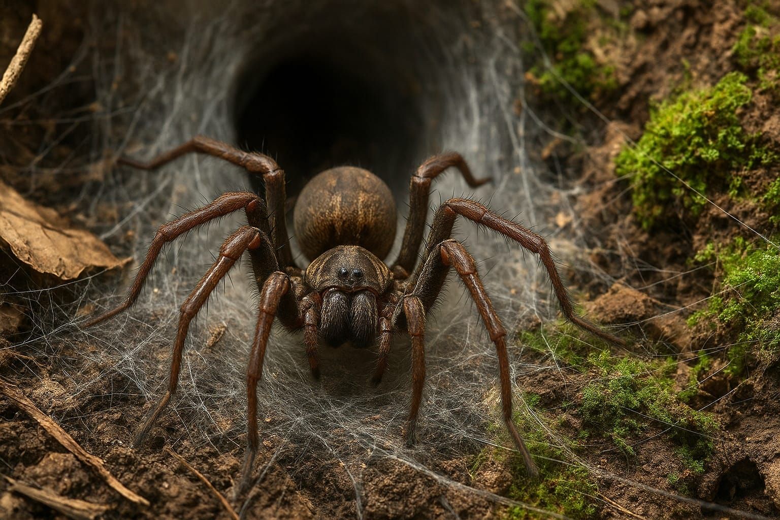 Trichternetzspinne