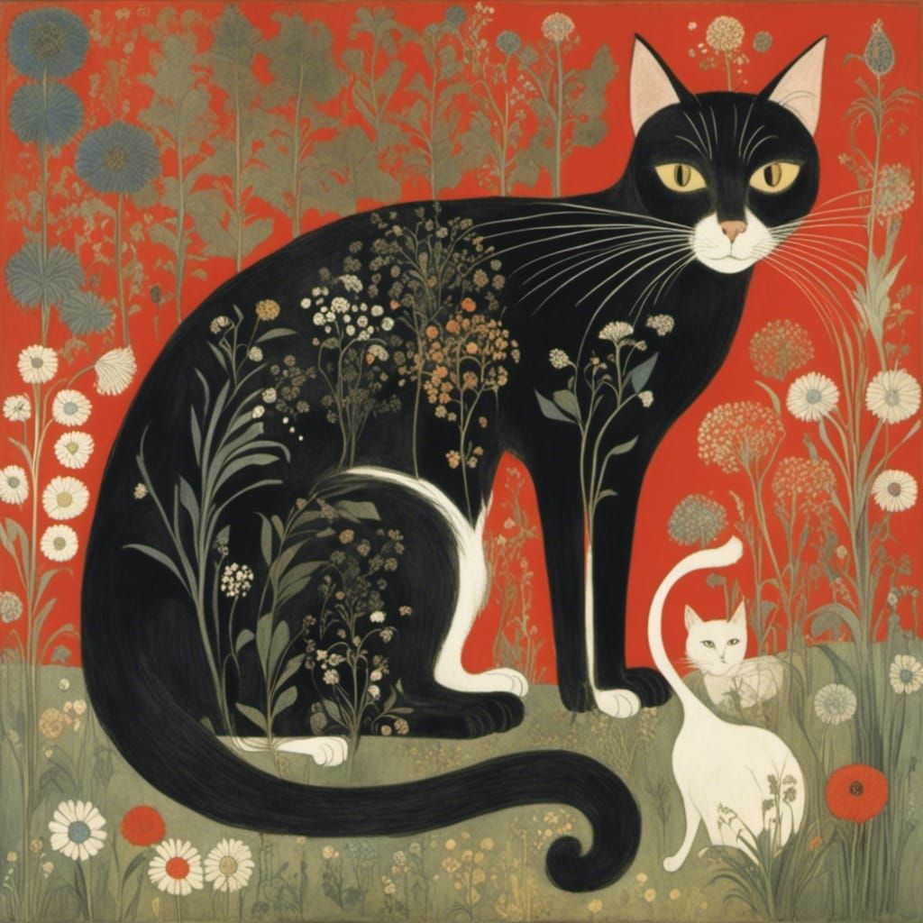 cat by Anna Pugh - AI Generated Artwork - NightCafe Creator