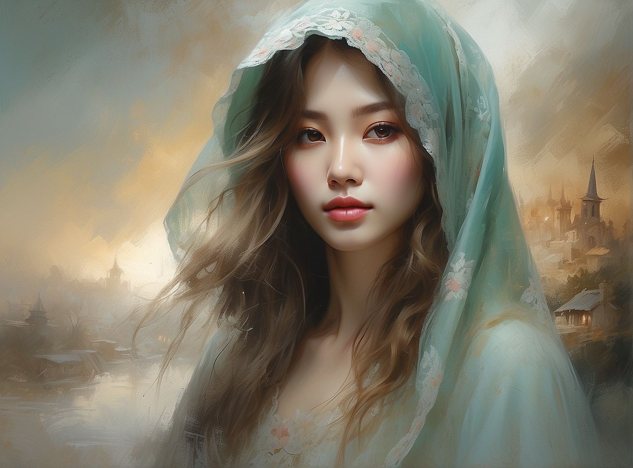 Portrait de femme - style tableau