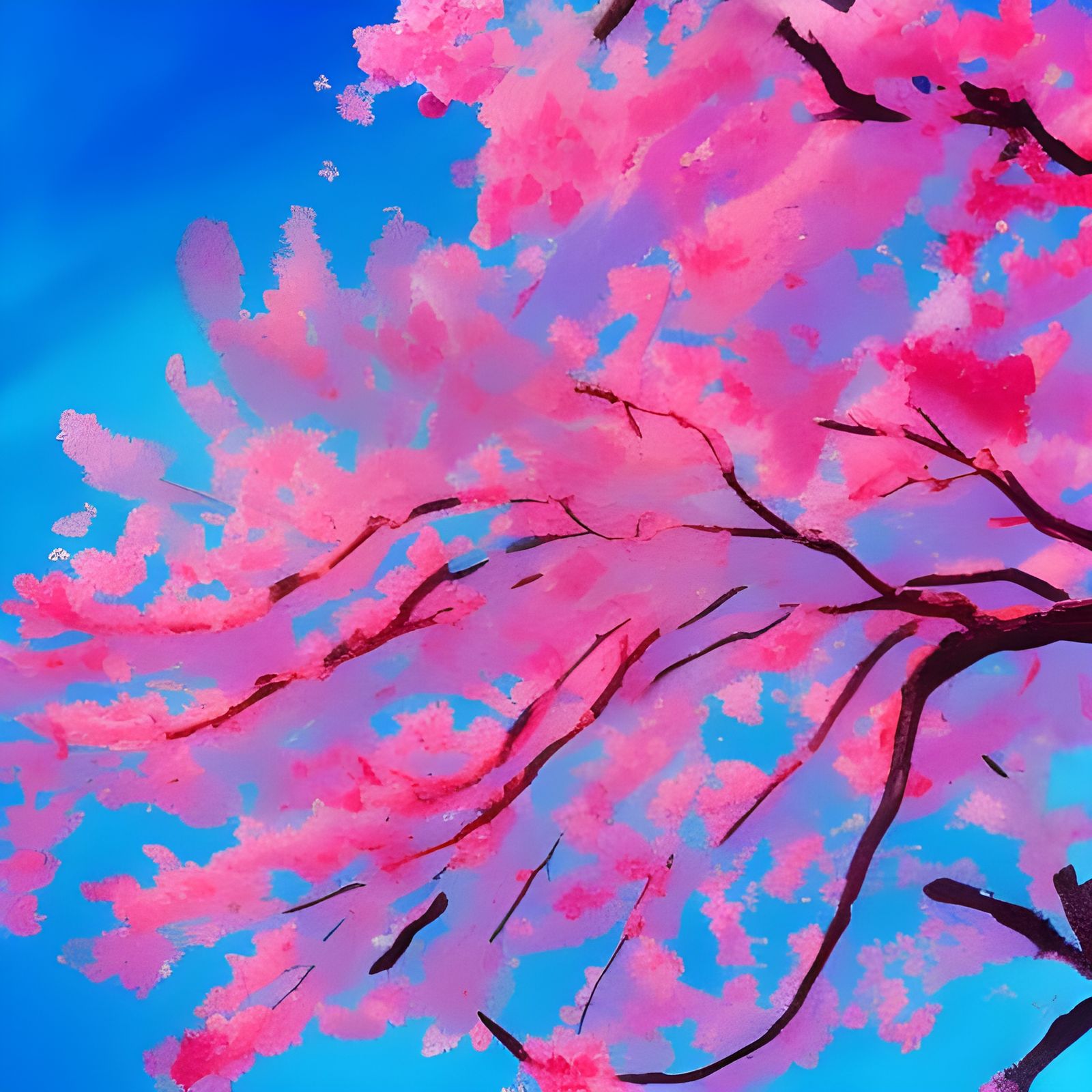 Cherry Blossoms - AI Generated Artwork - NightCafe Creator