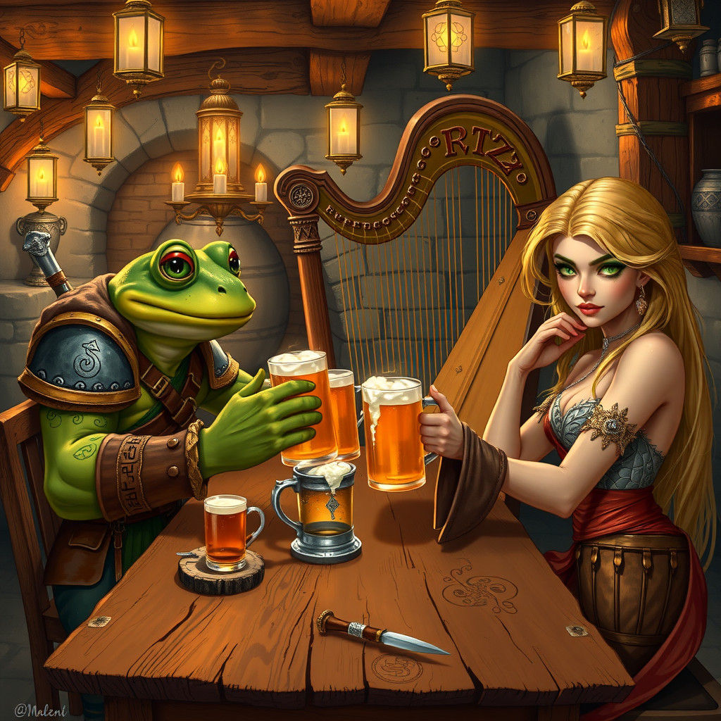 a Grippli and an Aasimar walk into a bar...