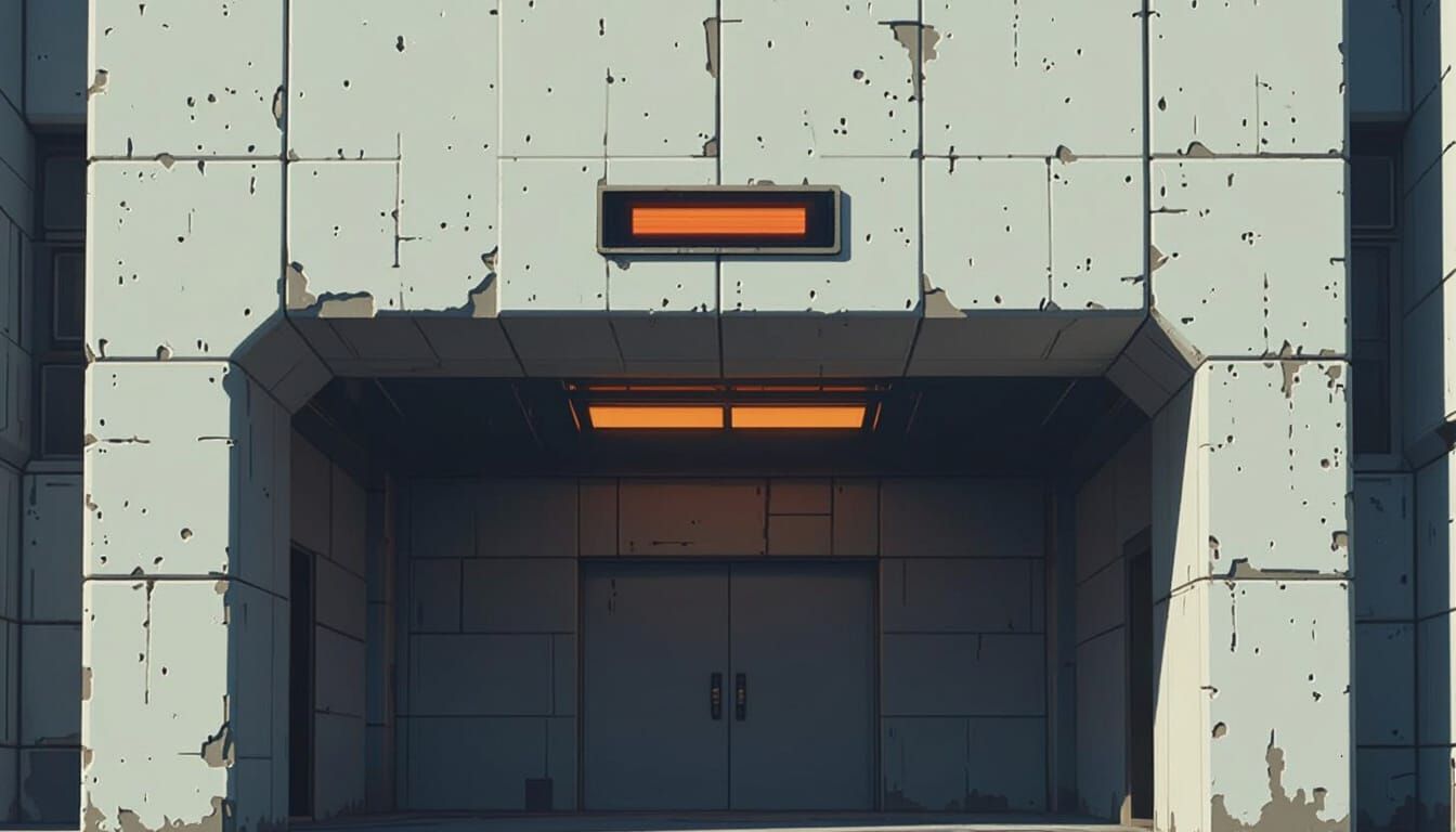 golden rules, gold , rules, open room, old gold concrete, 4:3, no people, outside, no text, only symbols