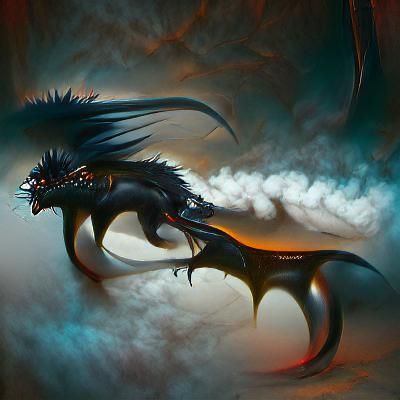 dragon by rysonanthrodog sinister by Greg Rutkowski