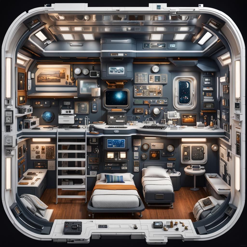 Futuristic bedroom