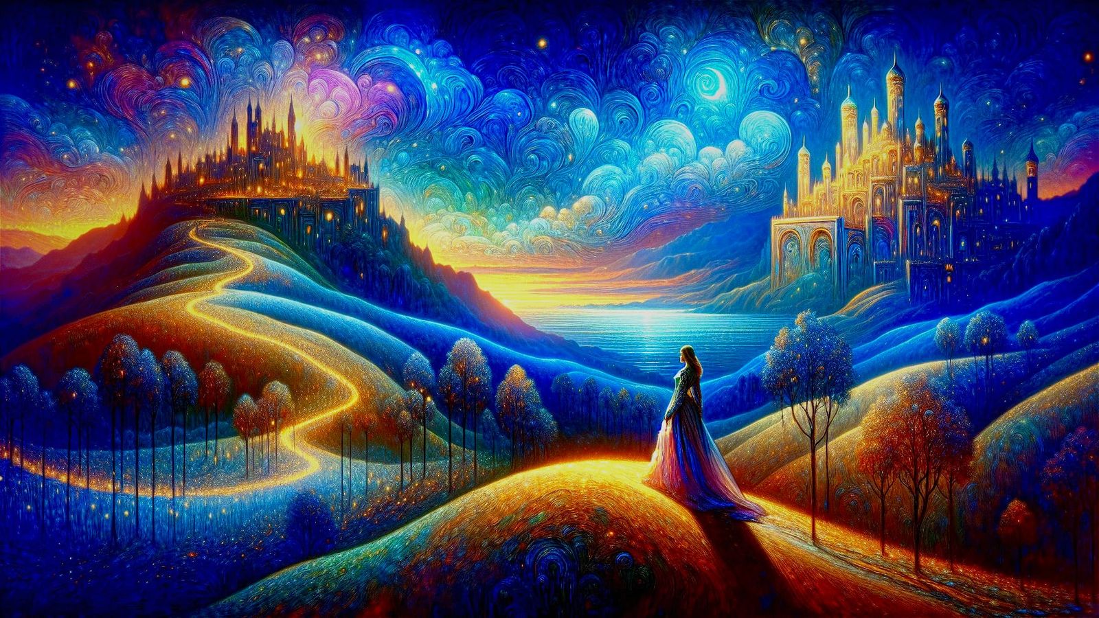 Dreamlike Castle Landscape