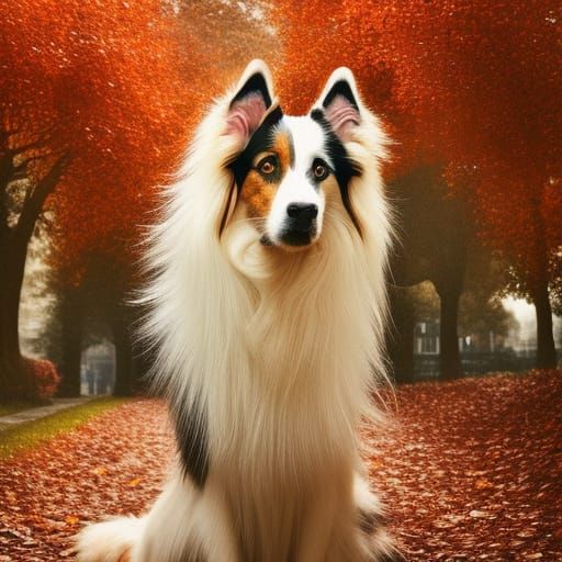 Beautiful portrait of a beautiful collie 