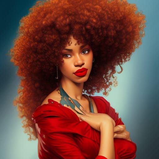 lady in red  by @PyroMerchant