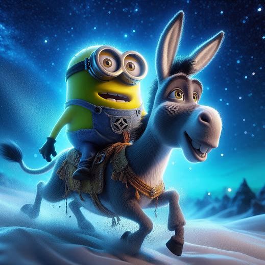Minion and Donkey