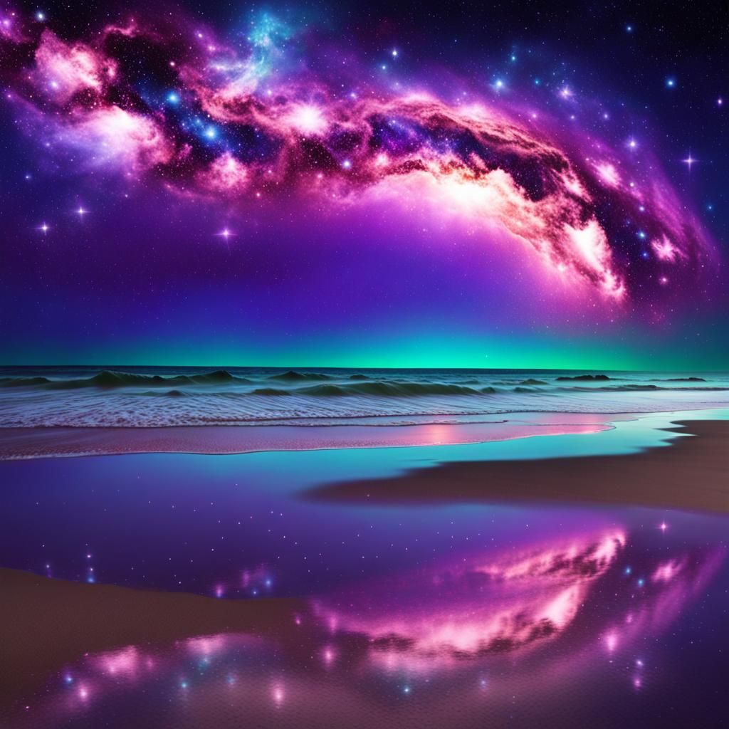 Cosmic Beach  by @CeronioArtistry