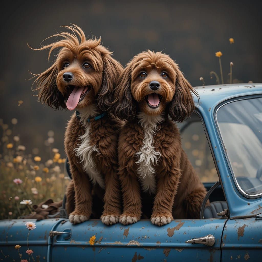 Tina and Tony 😜🐶🐶