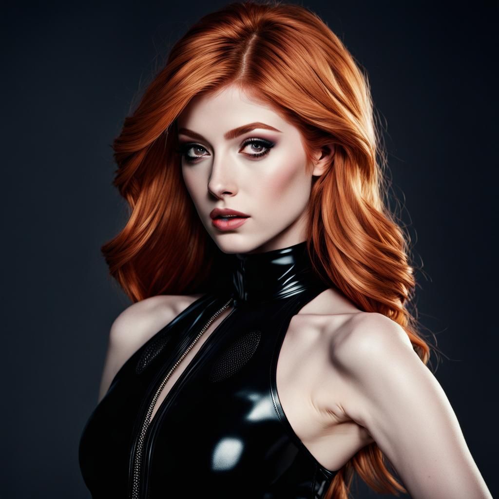 Katherine McNamara, latex - AI Generated Artwork - NightCafe Creator