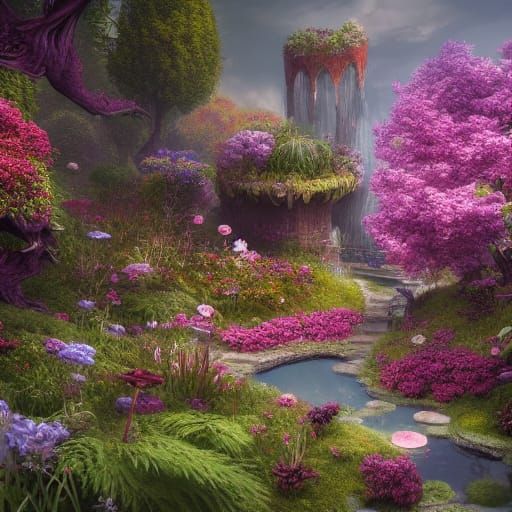 Secret flower garden