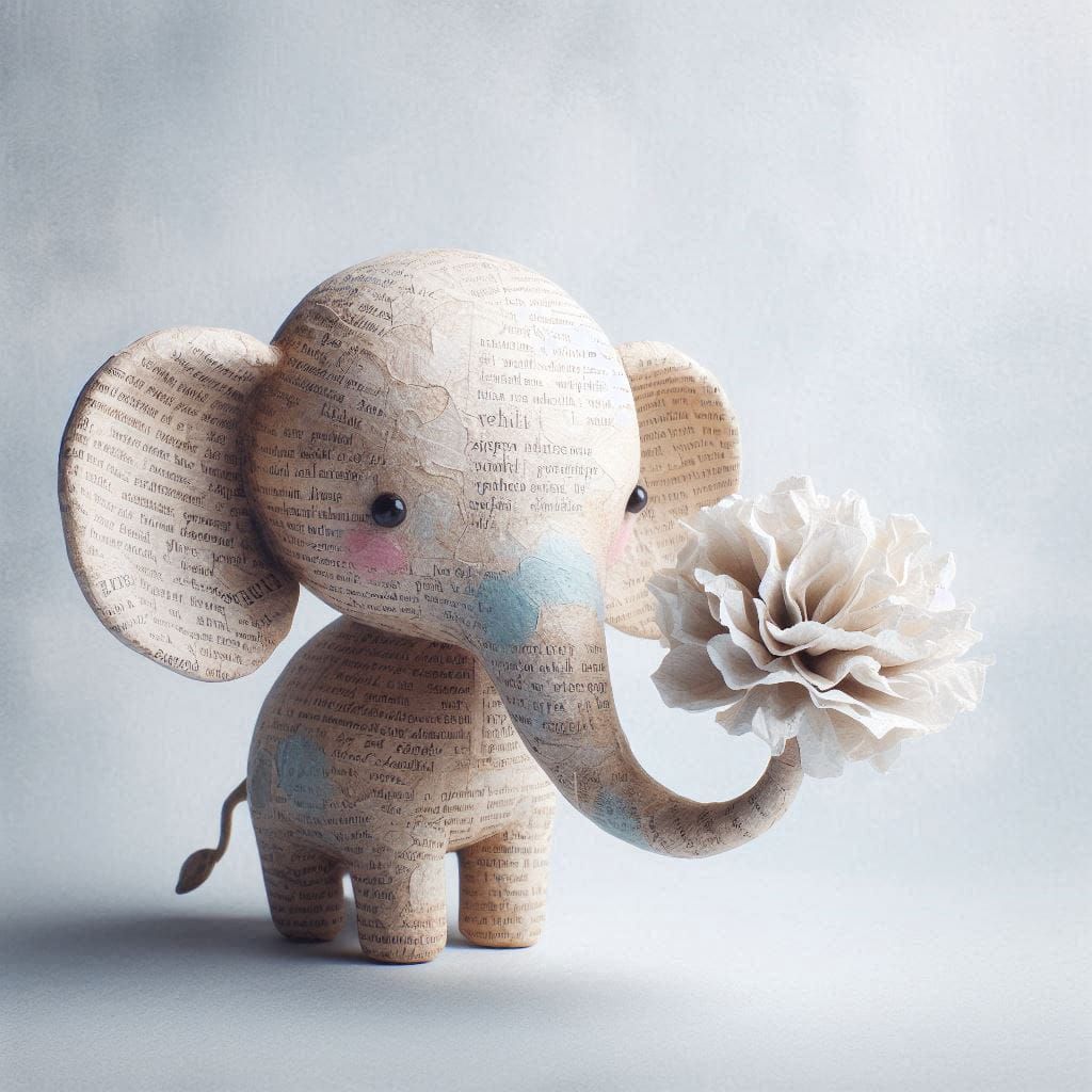 Paper Mache Elephant (2)