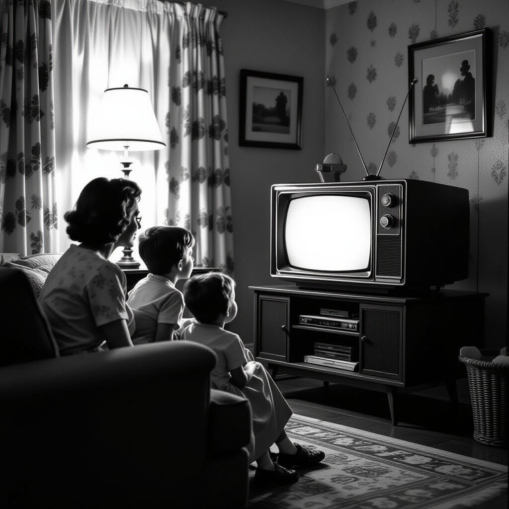 A simpler time back in the 60's and 70's which the introduction of the family black and white tube television which mom, dad and children wo...