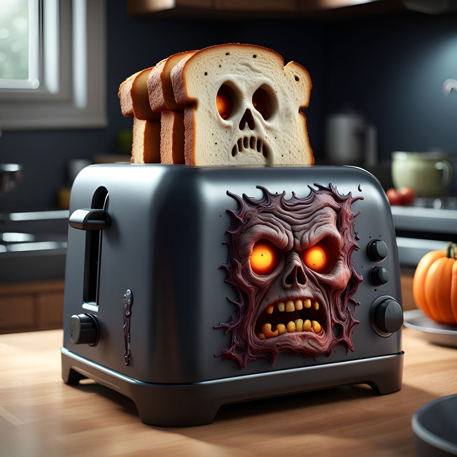 SpookN' Toast  by @Pazzini