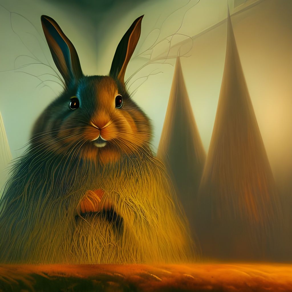 straw bunny