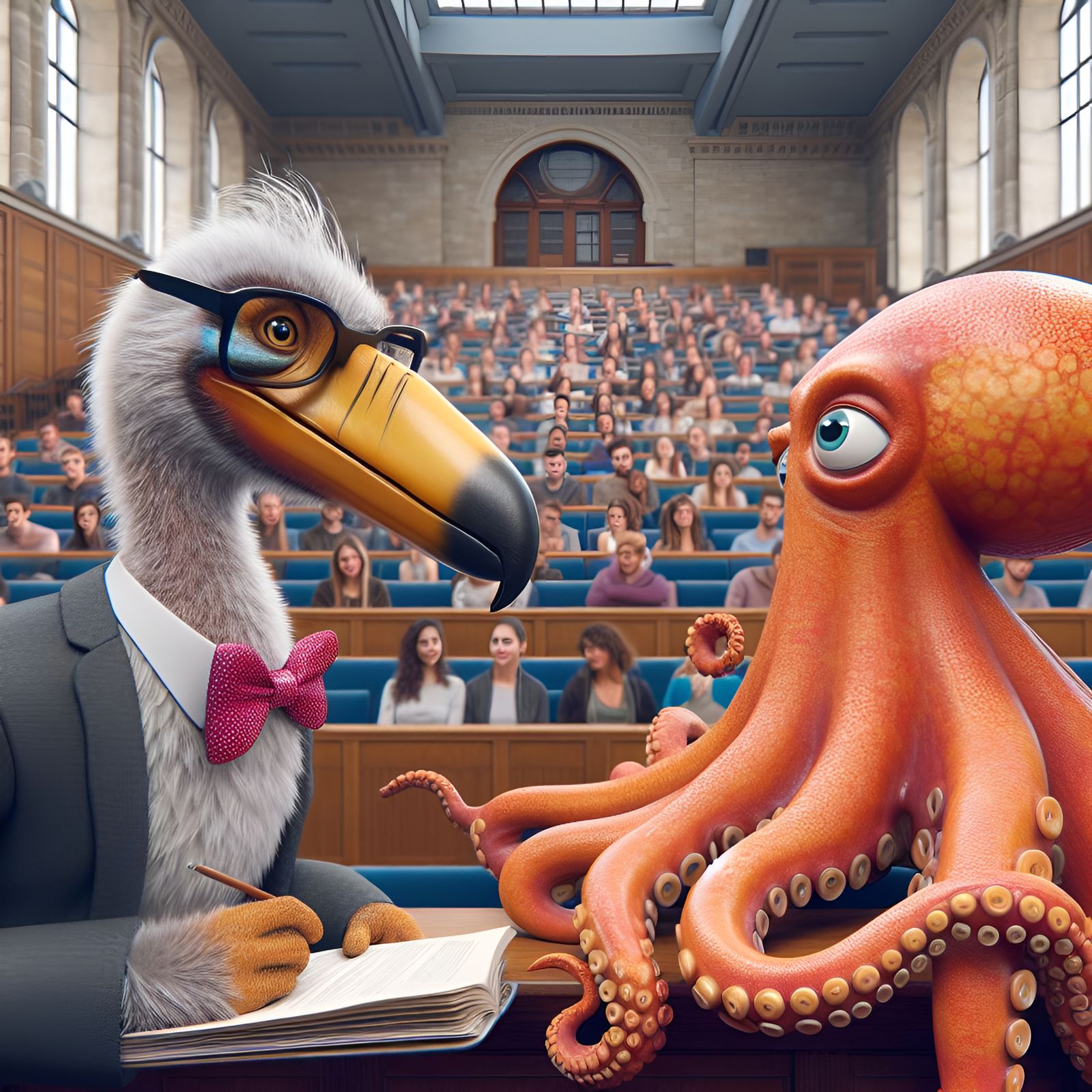 Journalism students describe Professor Dodo's interviewing style as "archaic" and "obsolete".