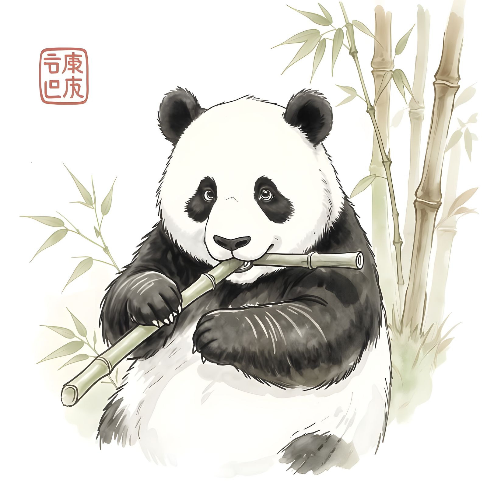 Panda II  by @Pink Flop