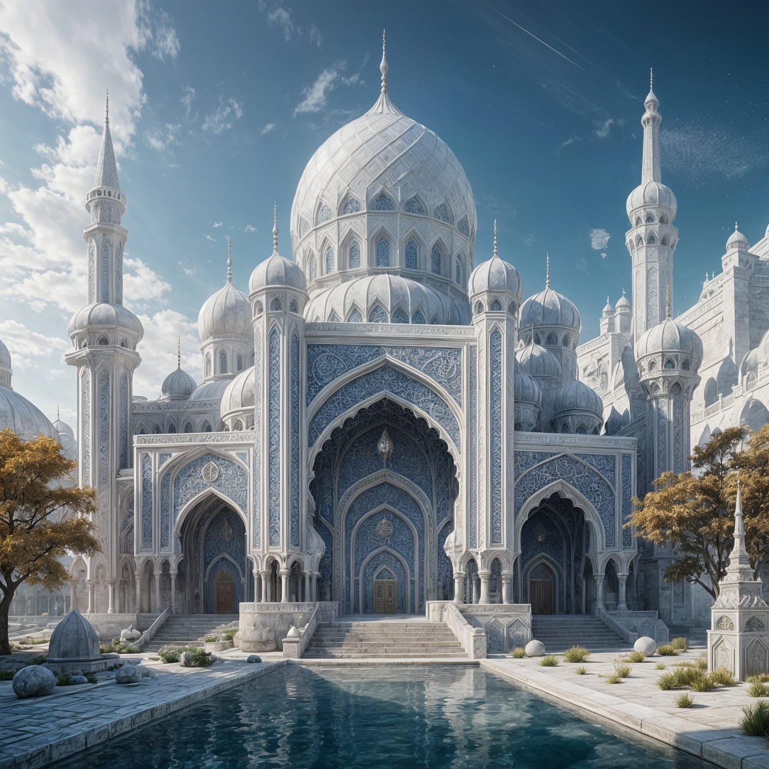 Mosque of white Crystal 🌼