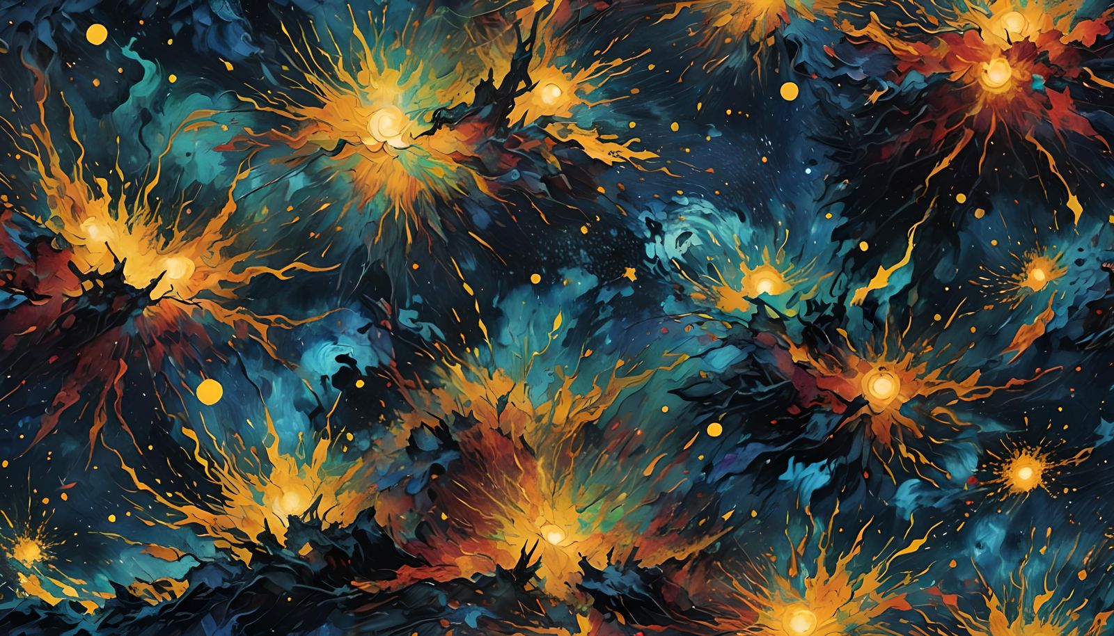Dark night stary sky