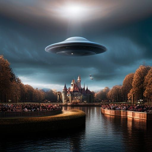 UFO'S LANDING IN DISNEYLAND